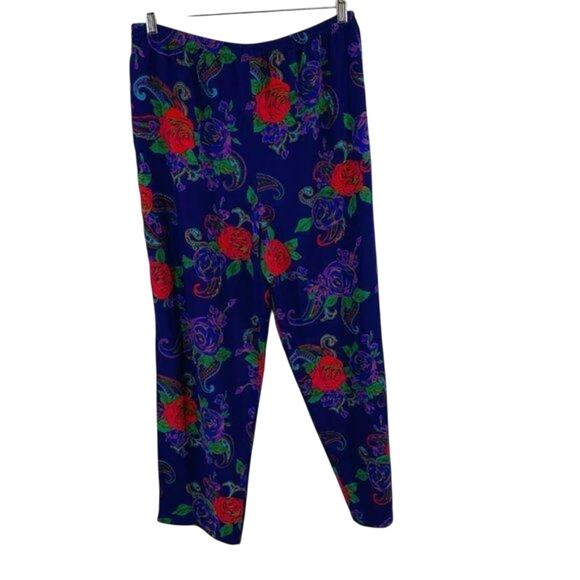 Vintage Victoria Secret Gold Label Floral Paisley Lounge Pant Size Medium - Picture 4 of 4